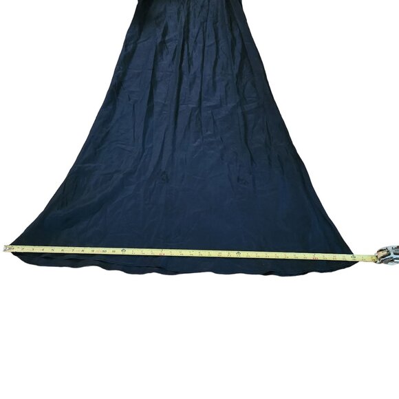 Vintage Black Silk Slip Dress - Picture 3 of 11